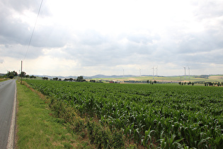 etwas weiter, Blick über Brilon auf die Briloner Höhen …