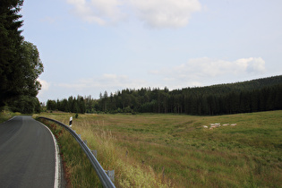 … und Blick über die aus dem Negertal aufsteigende Straße