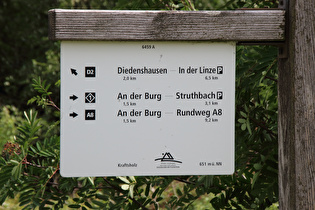 Schild auf der Passhöhe