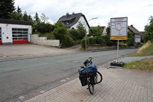 in Hallenberg, Hinweis auf eine relevante Sperrung