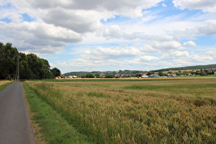 in der Wegaer Ederaue, Blick über Mandern nach Ungedanken