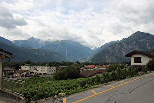 in Fully, Blick Richtung Martigny