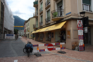 in Martigny, unteres Ende der Nordrampe des Col du Grand Saint Bernard