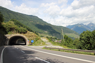 Blick talabwärts nach der Tunnneldurchfahrt