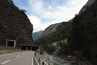 Engstelle im Val d’Entremont, Blick talaufwärts