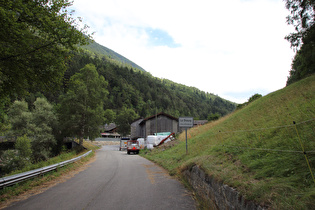 die Dranse d’Entremont unterhalb von La Douay, Blick flussaufwärts …