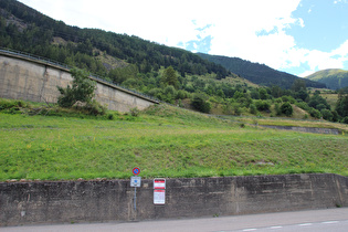 in Fontaine Dessus, Blick auf Kehren der Nordrampe