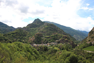 in Arvier, Blick auf Leverogne …