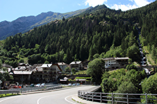 Blick auf La Balme und den Torrente di Youlaz