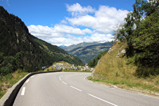 Blick talabwärts und Richtung La Rosière