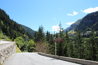 weiter oben, Blick talaufwärts auf La Savine …