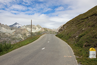 4 km bis zur Passhöhe, Blick bergauf