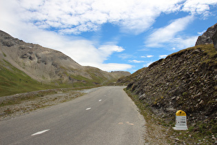 3 km bis zur Passhöhe, Blick bergauf