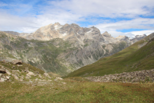 Blick auf v. l. n. r. Pointe du Santel, Tsanteleina und Couart Dessus