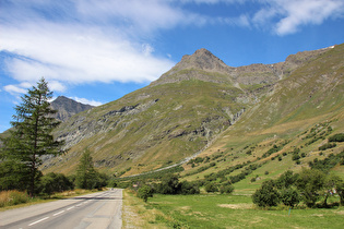 unterhalb von Bonneval-sur-Arc, Blick ins Vallée de l'Arc talabwärts …