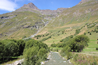 … und Blick flussabwärts zum Pointe des Buffettes