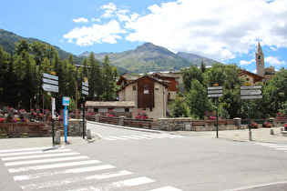 … unteres Ende der Nordrampe des Col du Mont Cenis …