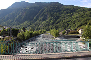 die Arc, Blick flussaufwärts …