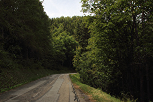 der letzte Kilometer vor der Passhöhe, Blick bergauf