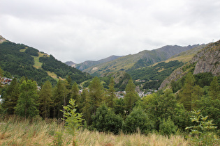 unterhalb von Les Granges, Blick auf Valloire