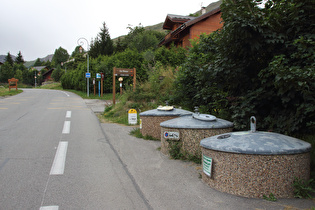 der letzte Kilometerstein im Verlauf dieser Etappe