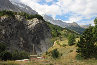 … und Blick über das Vallée de la Romanche zur Meije