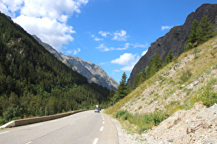 zwischen Les Fréaux und Le Grand Clôt, Blick talabwärts …