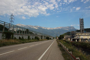 in Basse-Jarrie, Blick zum Massif du Vercors