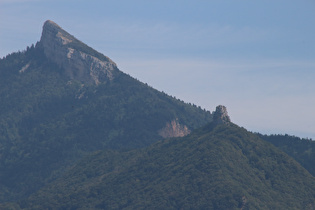 Zoom auf die Aiguille de Quaix und die Pinéa dahinter