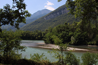 in der Cluse de Voreppe, Blick flussaufwärts …