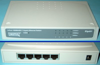 Ethernetswitch: 1000Base-T/100Base-TX/10Base-T